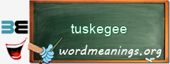 WordMeaning blackboard for tuskegee